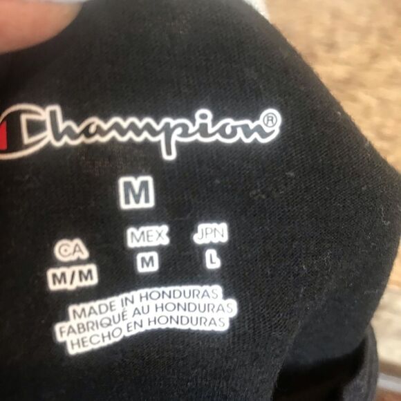 Champion Black and Gray Short Sleeve Top Women's Medium - Picture 9 of 9